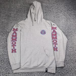 Mammoth Mountain Sweatshirt Men Large Gray California Graphic Pullover Hoodie